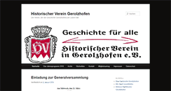 Desktop Screenshot of histor-verein-geo.de