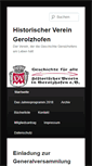 Mobile Screenshot of histor-verein-geo.de