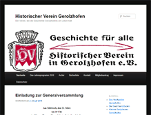 Tablet Screenshot of histor-verein-geo.de